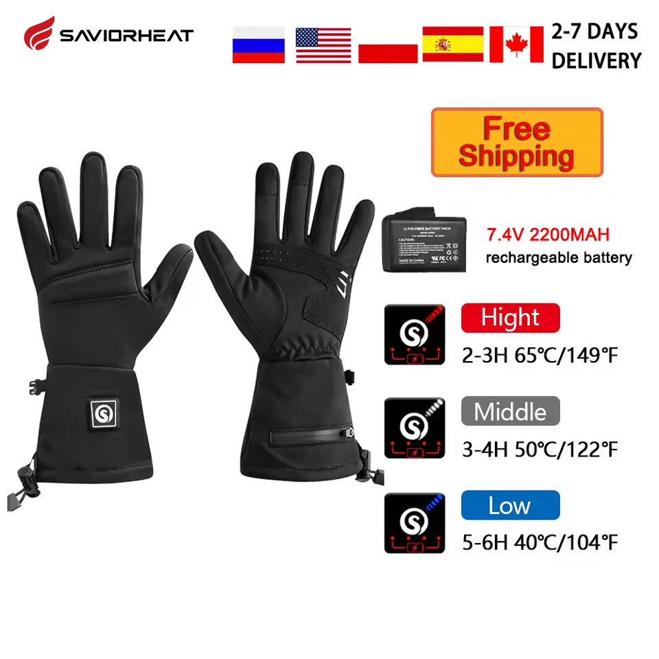 Motorcycle Glove Knuckle - Snow Deer S18 겨울 온열 전기