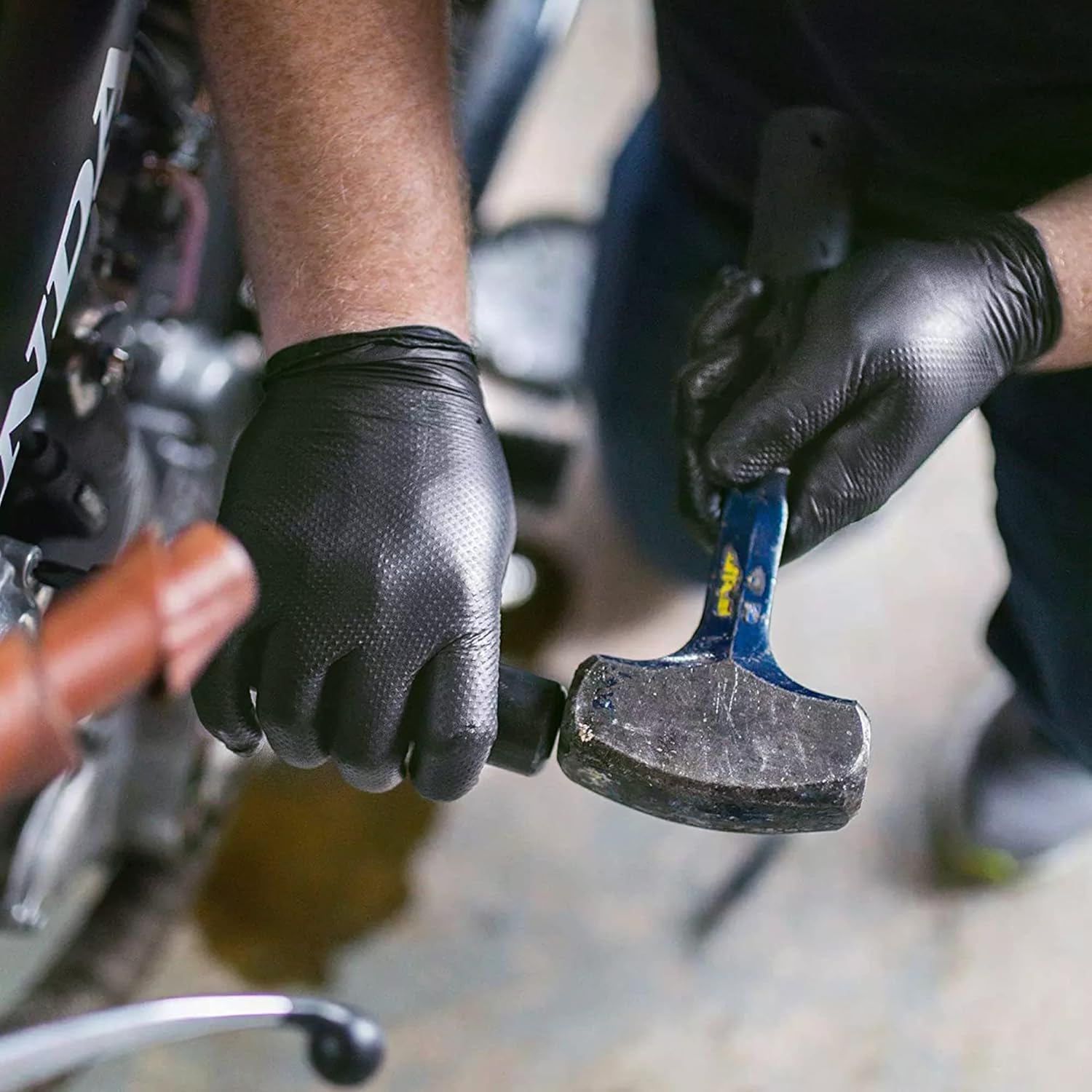 검은색 니트릴 장갑 일회용 8밀 라텍스 프리 정비사 장 - Nitrile Mechanic Glove 리뷰 및 가격