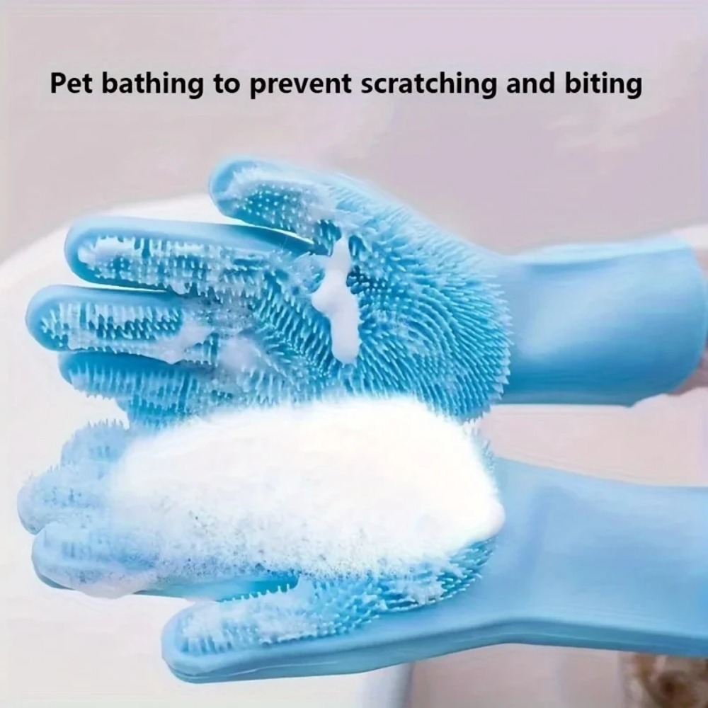 실리콘 반려동물 그루밍 장갑, 다기능 강아지 고양이 목 - Rubber Glove Cleaning 리뷰 및 가격