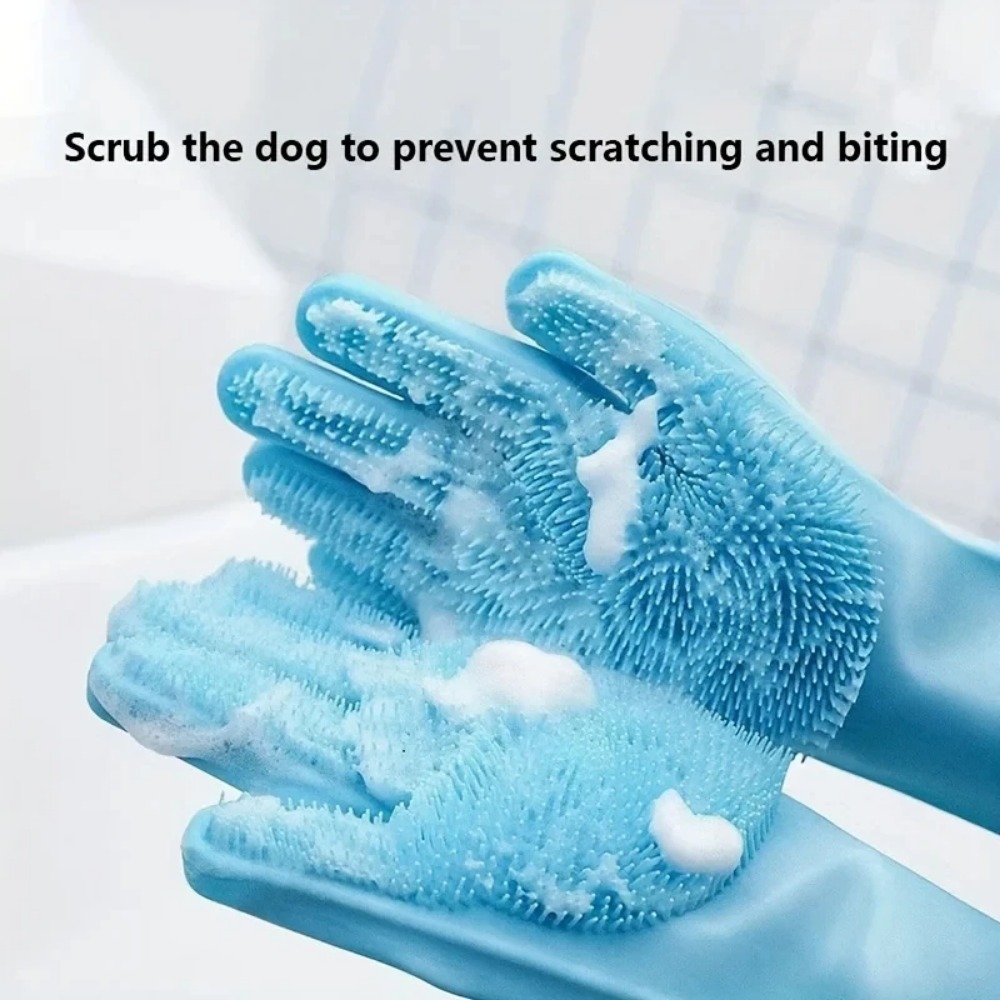 실리콘 반려동물 그루밍 장갑, 다기능 강아지 고양이 목 - Rubber Glove Cleaning 리뷰 및 가격